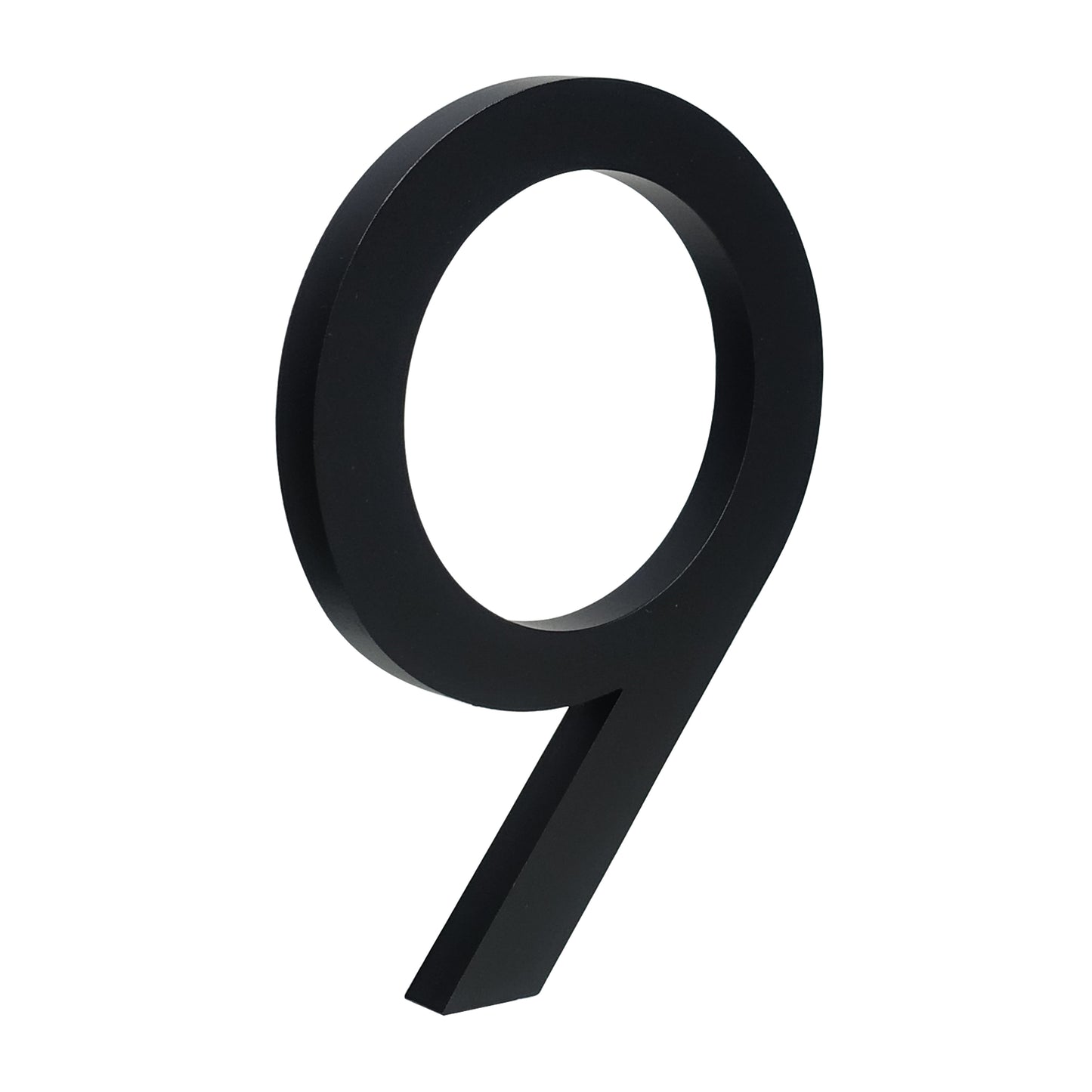 Big Black House Number Floating Sign Modern Door Numbers Building Signage Outdoor Numer Address