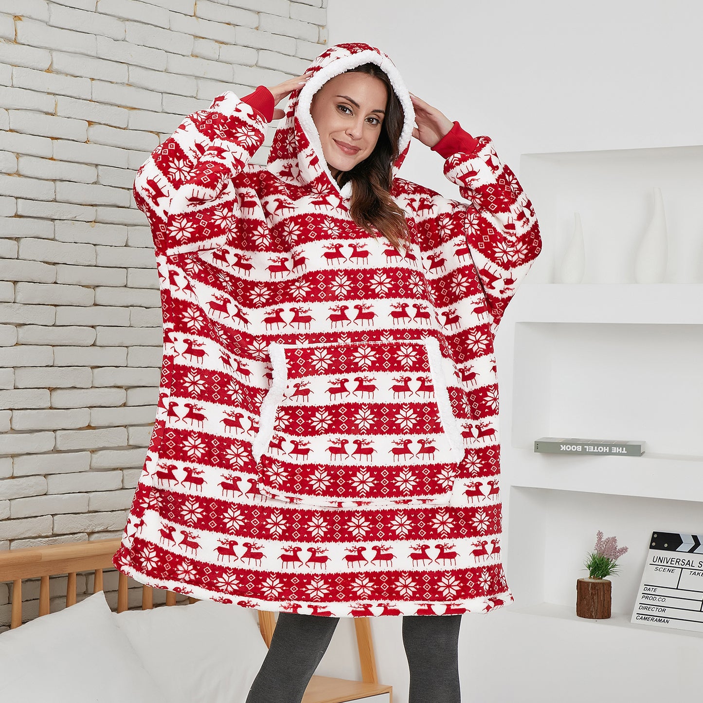 Oversized Hoodies Sweatshirt Women Winter Hoodies Fleece Blanket With Sleeves Pullover Oversize Women Hoody Sweatshirts