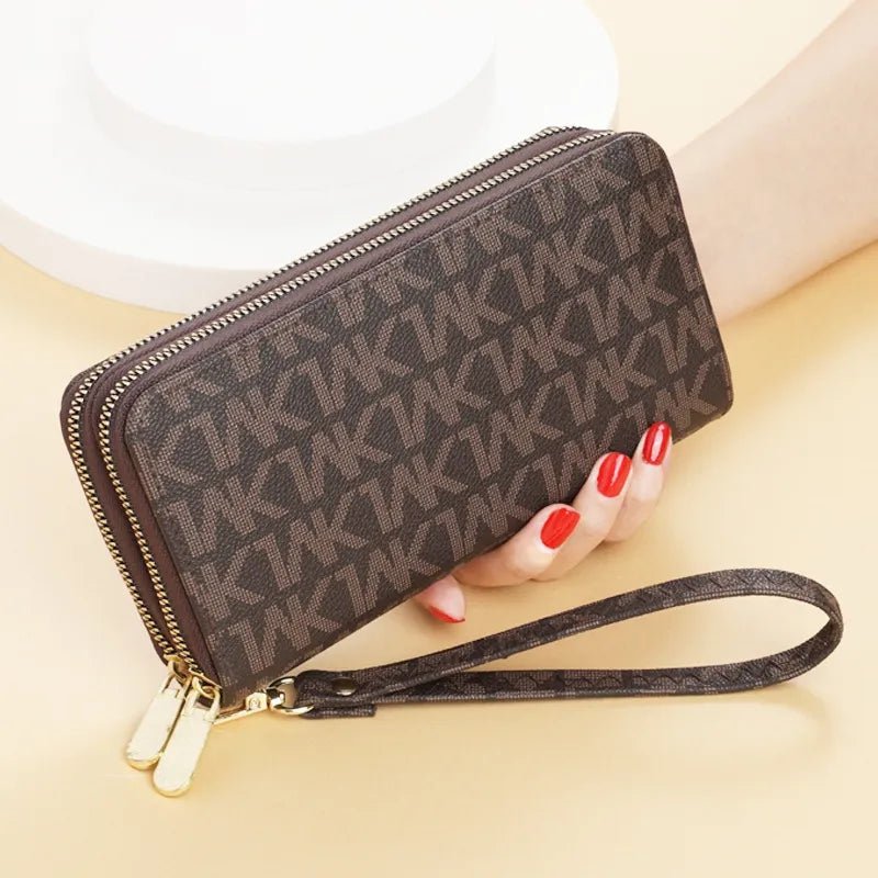 Women Long Wallets, Double Zipper Clutches, Purse Fashion Wallet, Lady Wallets