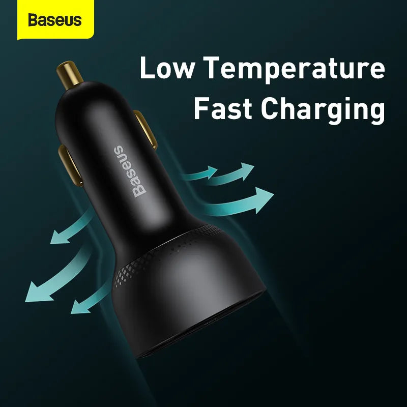 100W USB Car Charger, Quick Charge 4.0, QC4.0, QC3.0, Type C USB, AUTO Charger, PD Fast Charging, Mobile Phone Charger