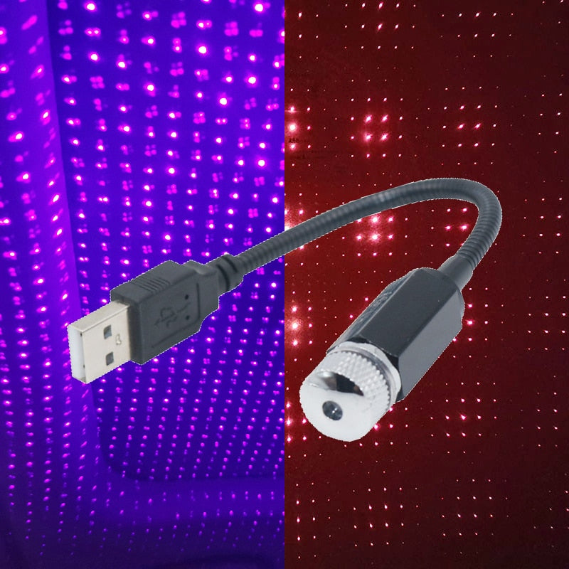 Mini LED Auto Dach Stern Nacht Lichter Projektor Licht Innen Umgebungs Nacht Sternen Himmel USB LED Dekorative Lichter