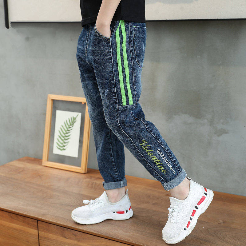 Boys Jeans Denim Trousers Kids Clothes Children Clothes Spring  Straight Cowboy Trousers Casual Pants 2-6 Years