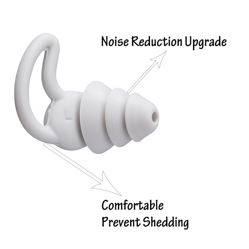 Silicone Sleeping Ear Plugs Sound Insulation Ear Protection Earplugs Anti-Noise Plugs for Travel Silicone Soft Noise Reduction