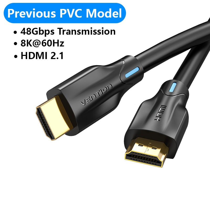 HDMI Cable 8K/60Hz, 4K/120Hz, 48Gbps HDMI Digital Cables, Splitter TV Box HDR10, Switch Cable HDMI