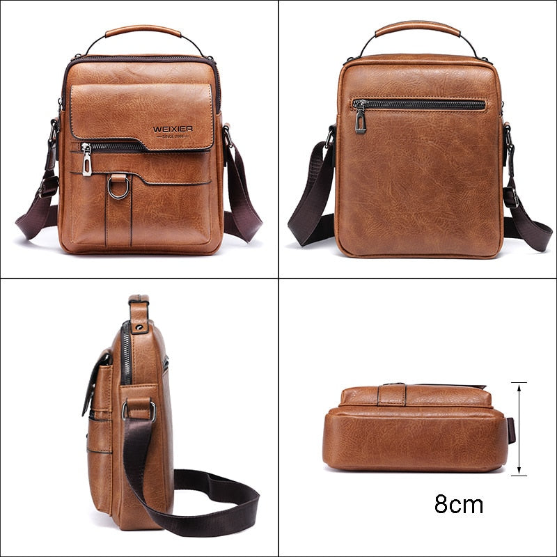 Umhängetasche für Herren, Umhängetaschen, Vintage-Handtaschen für Herren, Ledertasche mit großem Fassungsvermögen, Messenger-Taschen für Herren, Tragetasche