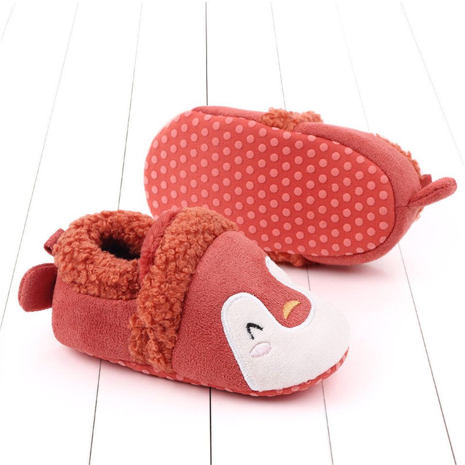 Baby Shoes Adorable Infant Slippers Toddler Baby Boy Girl Knit Crib Shoes Cute Cartoon Anti-slip Prewalker Baby Slippers