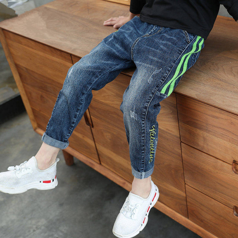 Boys Jeans Denim Trousers Kids Clothes Children Clothes Spring  Straight Cowboy Trousers Casual Pants 2-6 Years