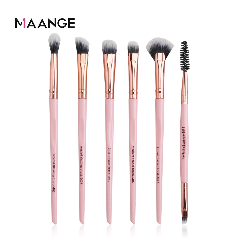 Make-up-Pinsel Pro Pink Brush, Set Puder-Lidschatten-Mischung, Eyeliner-Wimpern-Augenbrauen-Make-up, Beauty-Kosmetikpinsel