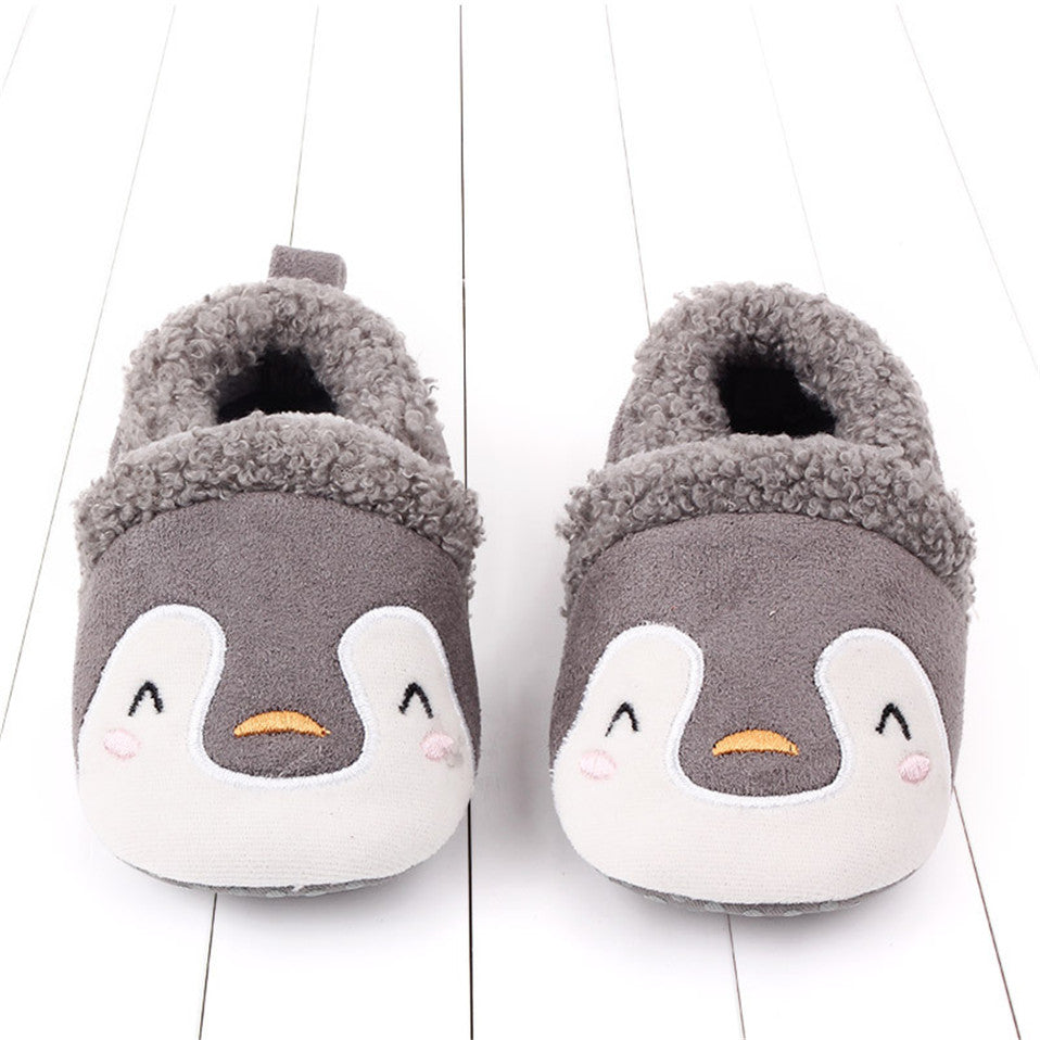 Baby Shoes Adorable Infant Slippers Toddler Baby Boy Girl Knit Crib Shoes Cute Cartoon Anti-slip Prewalker Baby Slippers