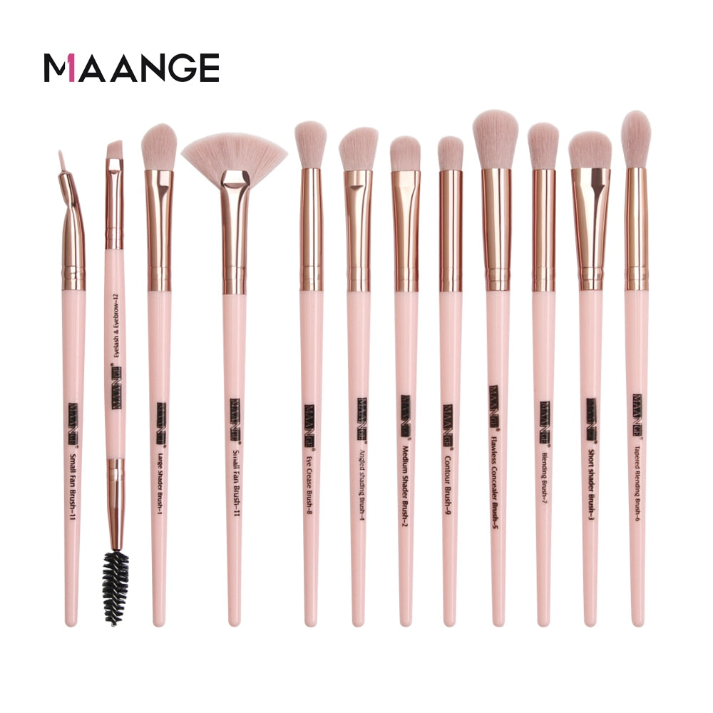 Make-up-Pinsel Pro Pink Brush, Set Puder-Lidschatten-Mischung, Eyeliner-Wimpern-Augenbrauen-Make-up, Beauty-Kosmetikpinsel