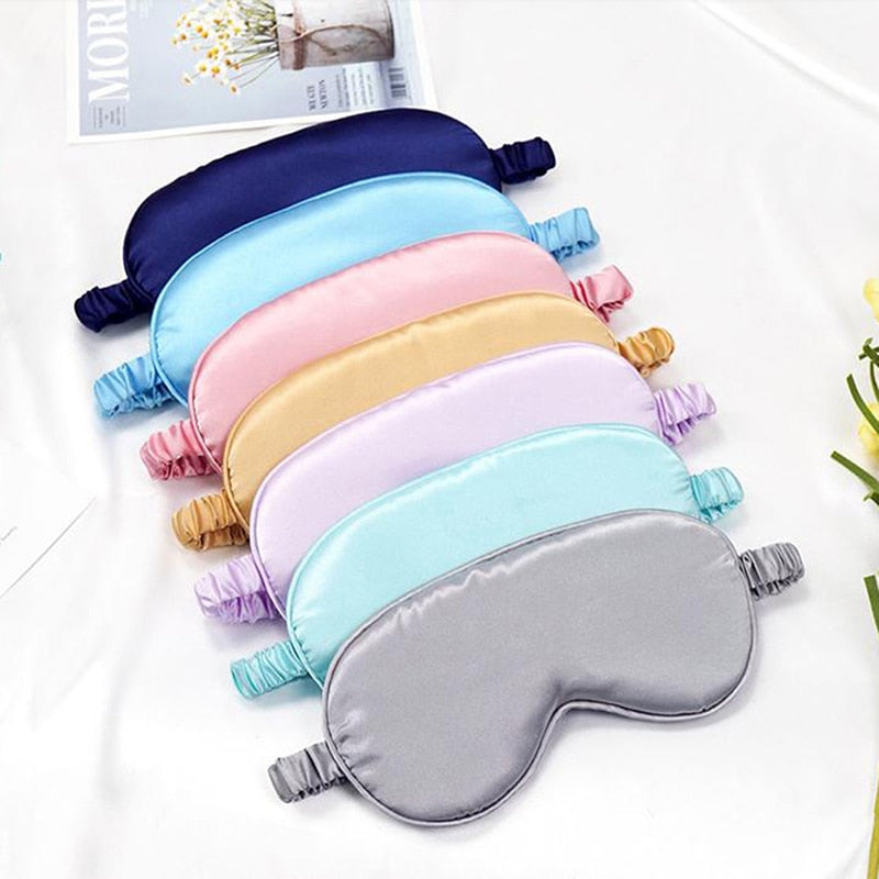 Eyeshade Sleeping Eye Mask Cover Eyepatch Bandeau Solide Portable New Rest Relax Eye Shade Cover Soft Pad