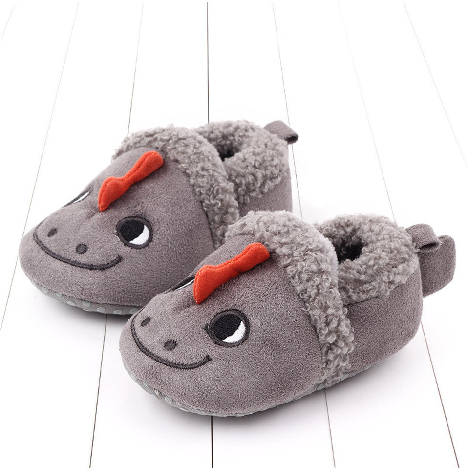 Baby Shoes Adorable Infant Slippers Toddler Baby Boy Girl Knit Crib Shoes Cute Cartoon Anti-slip Prewalker Baby Slippers