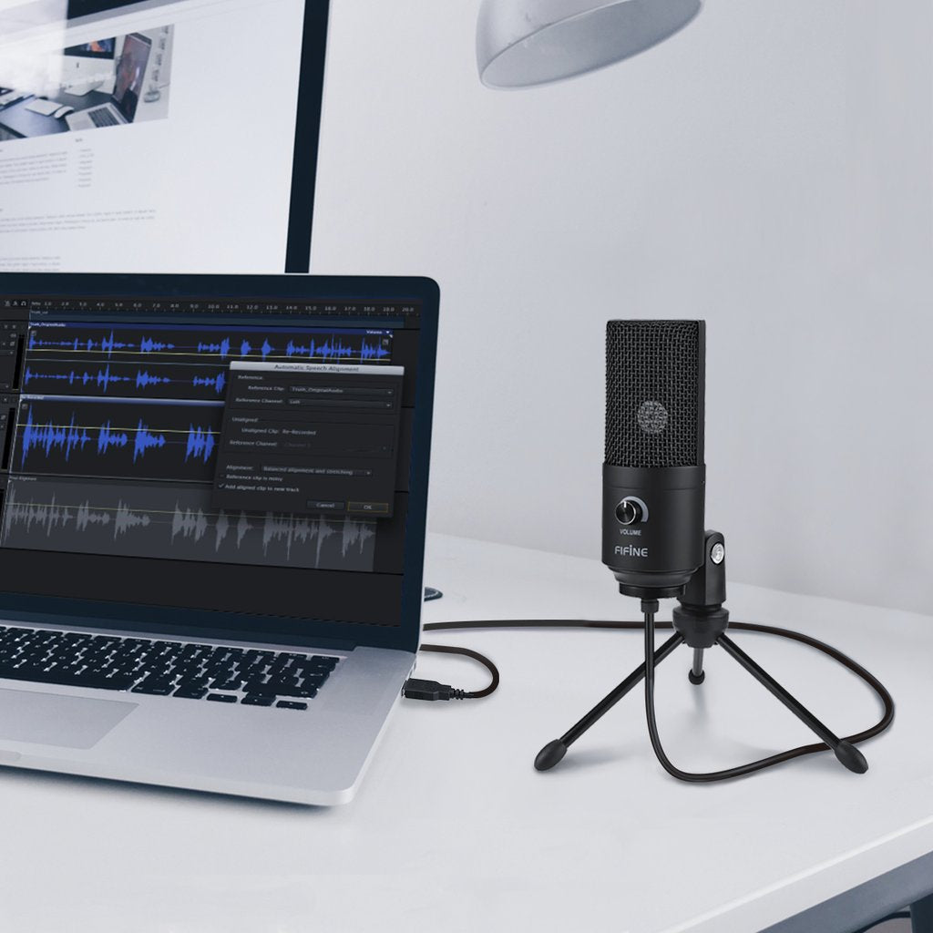 Metal USB Condenser Recording Microphone For Laptop,  Windows Cardioid Studio Recording, Vocals Voice Over