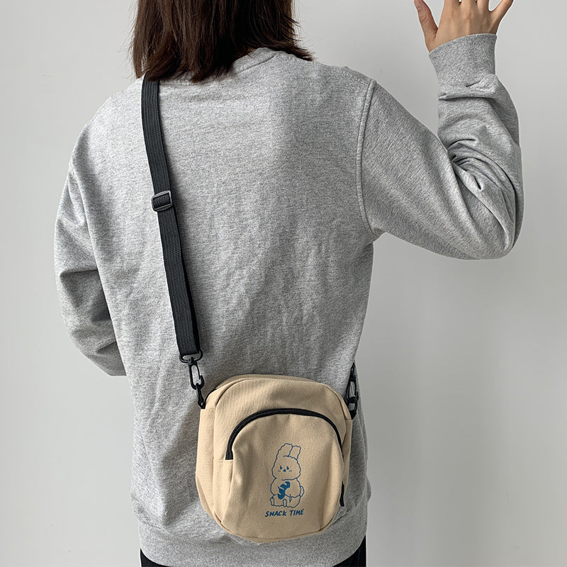 Petit sac à bandoulière en toile pour femmes, sacs décontractés pour filles étudiantes, sac à main vintage pour dames, sac à bandoulière