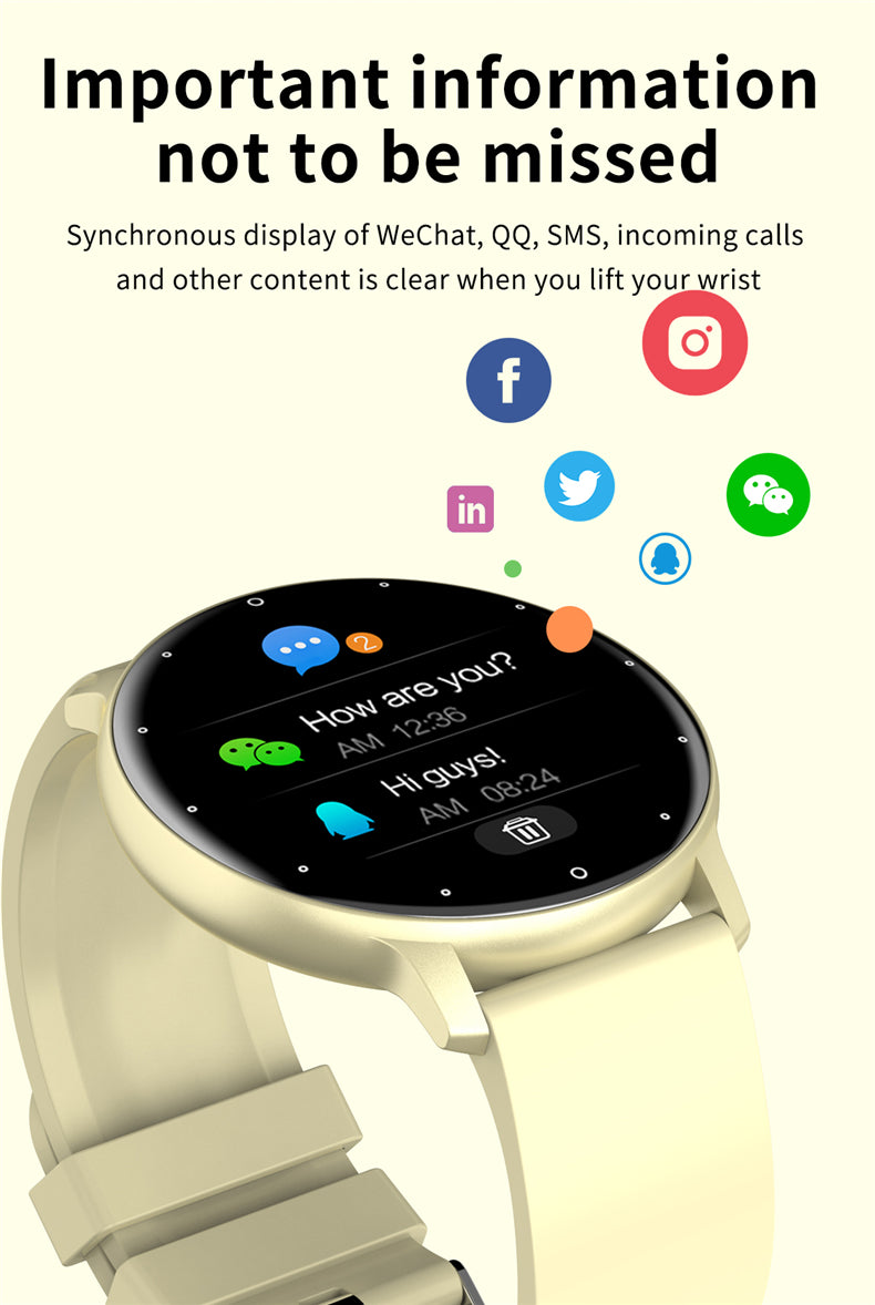 Montre intelligente hommes plein écran tactile Sport Fitness montre IP67 étanche Bluetooth Smartwatch hommes