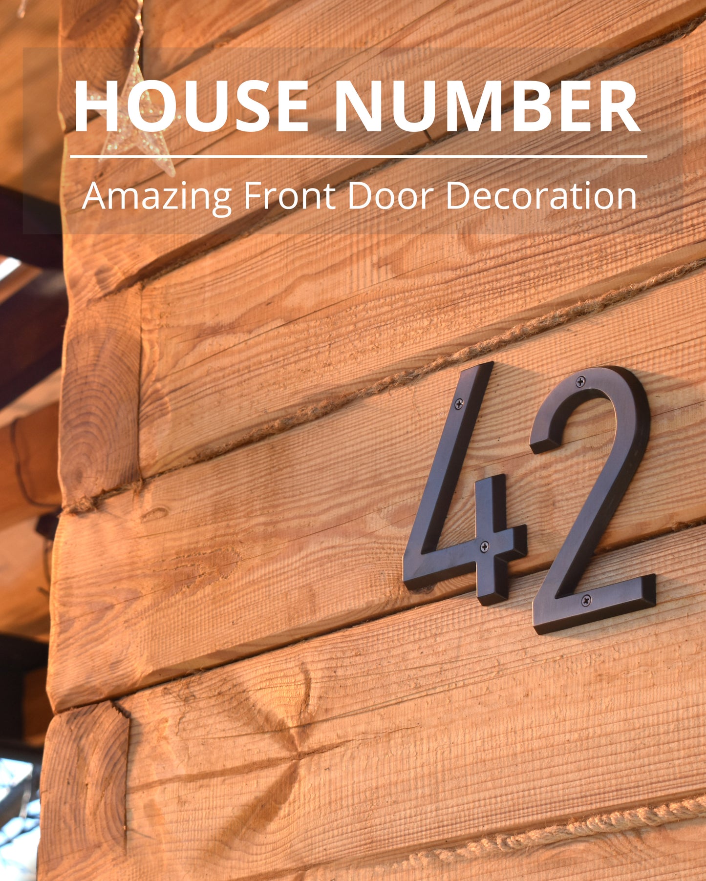 Aged Bronze 152mm Very Big House Number Door Address Number Zinc Alloy Screw Mounted Outdoor Address Sign 0-9