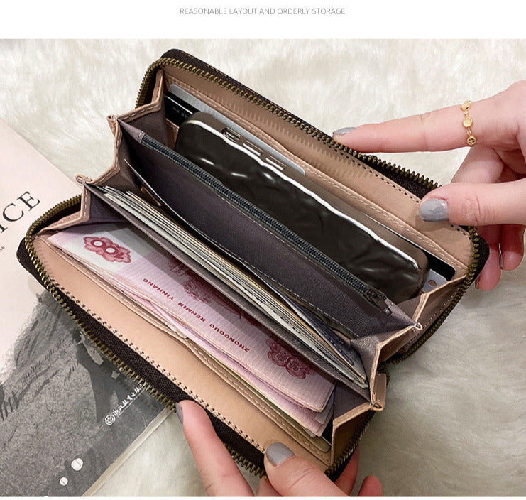 Women's Brand Clutch Purse Ladies Money Wallet for Women's Clutch Bag Slim Female Wallet Card Holder Uneven Wallets Made Leather