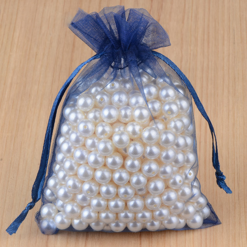 100pcs couleurs sac d'emballage de bijoux, stockage de cadeaux mariage en gros