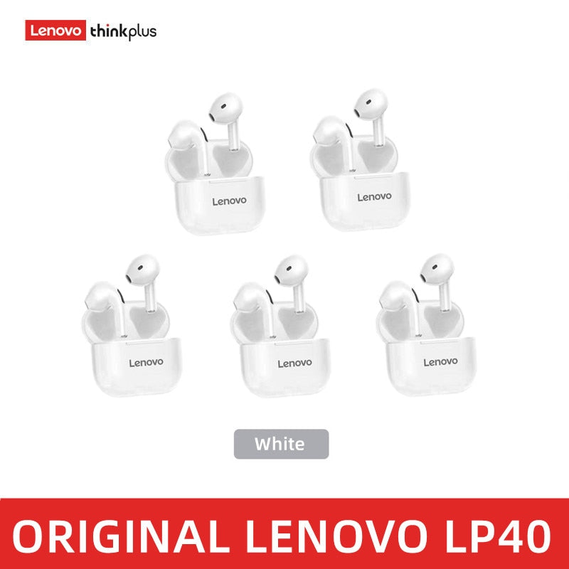 Original Lenovo LP40 drahtlose Kopfhörer TWS Bluetooth-Kopfhörer Touch Control Sport Headset Stereo-Ohrhörer für Telefon Android