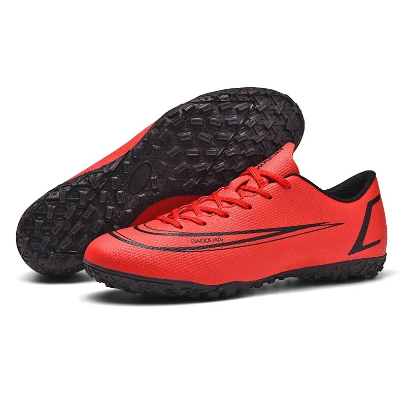 Chaussures de Football de qualité en gros C.Ronaldo chaussures de Football Assassin Chuteira Campo TF/AG chaussures de Football chaussures d'entraînement de Futsal