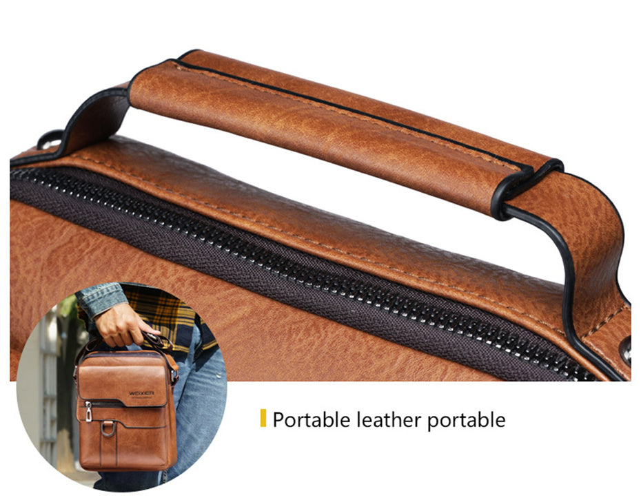 Umhängetasche für Herren, Umhängetaschen, Vintage-Handtaschen für Herren, Ledertasche mit großem Fassungsvermögen, Messenger-Taschen für Herren, Tragetasche