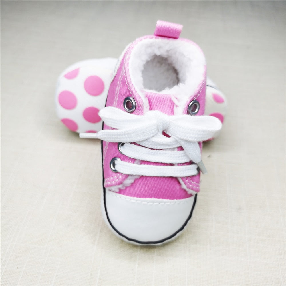 Baby Canvas Classic Sneakers Newborn Sports Baby First Walkers Shoes Infant Toddler Anti-slip Baby Shoes