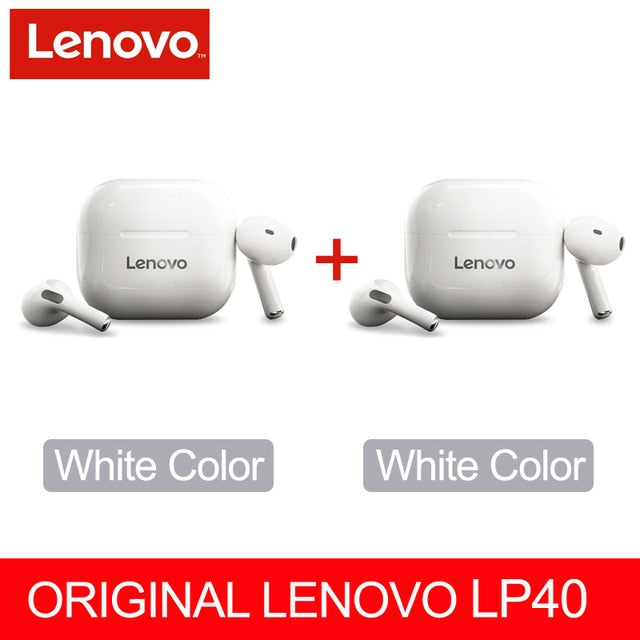 Casque sans fil d'origine Lenovo LP40 TWS Bluetooth écouteurs contrôle tactile Sport casque stéréo écouteurs pour téléphone Android