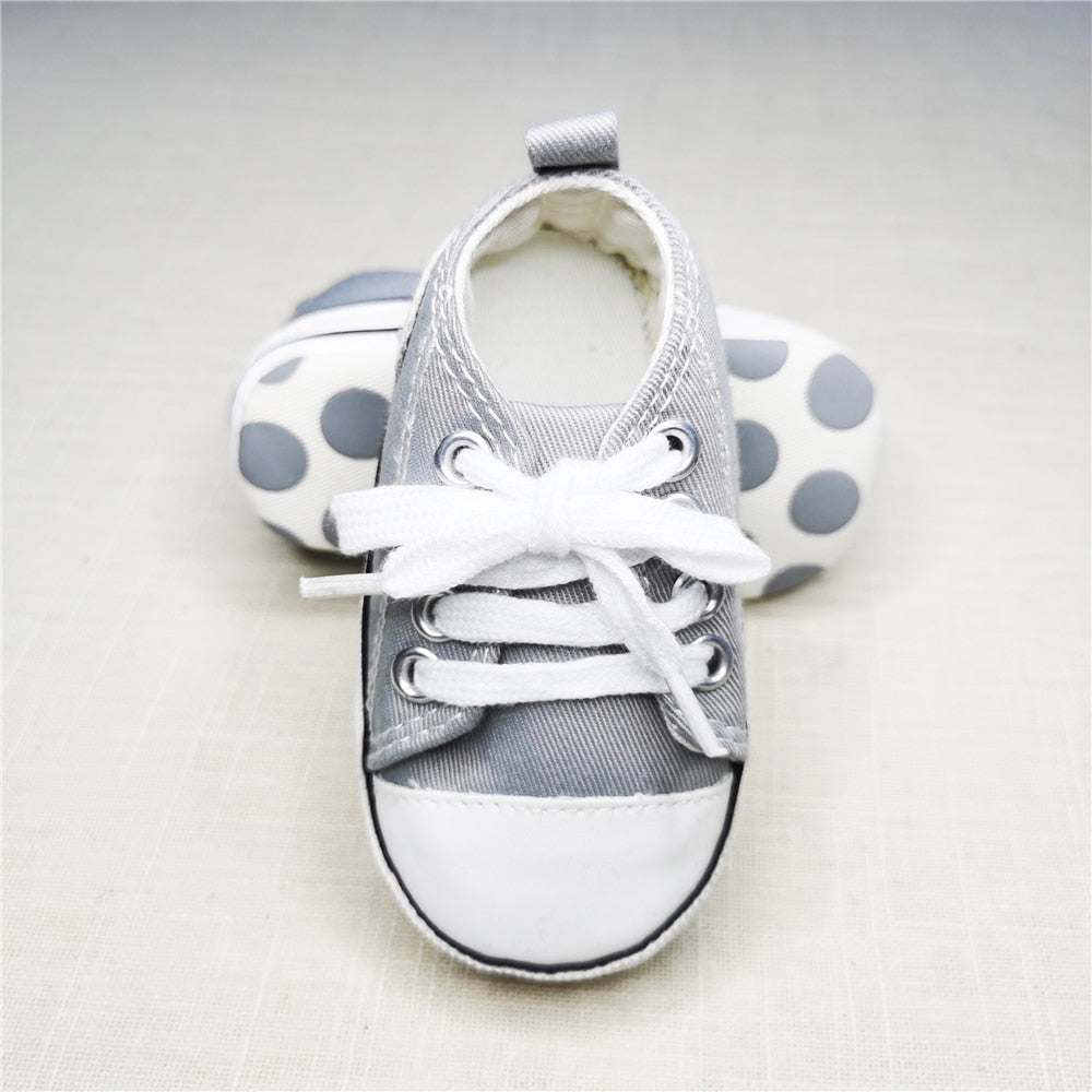 Baby Canvas Classic Sneakers Newborn Sports Baby First Walkers Shoes Infant Toddler Anti-slip Baby Shoes