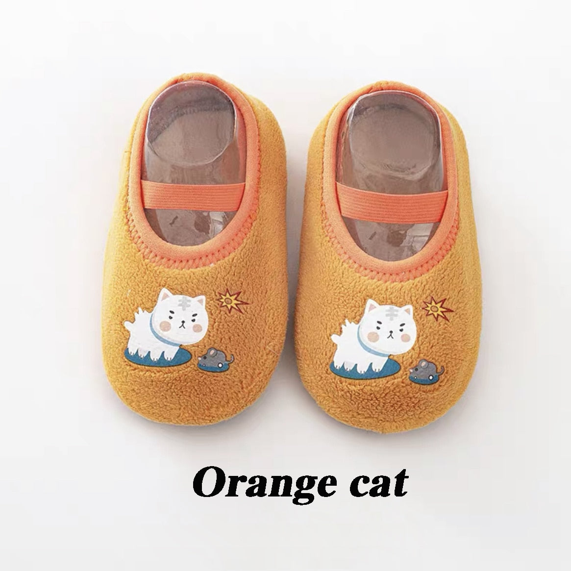 Baby Anti-slip Socks Newborn Warm Crib Floor Shoes with Rubber Sole