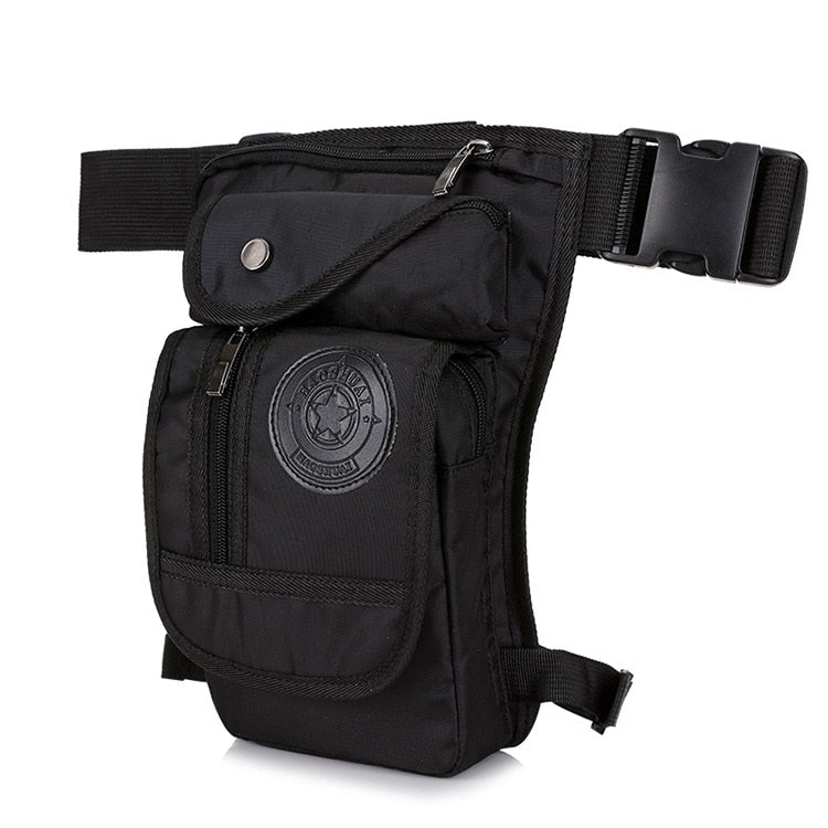 Sac de jambe en toile de haute qualité pour hommes, sacs à bandoulière multi-usages pour moto militaire, sac banane pour ceinture, ceinture, hanche, taille