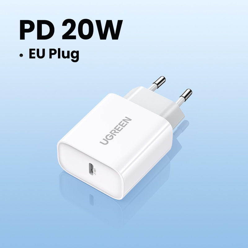 38 W schnelles USB-Ladegerät, Quick Charge 4.0, 3.0, Typ C PD-Schnellladung, USB-Ladegerät, QC 4.0, 3.0, Telefonladegerät