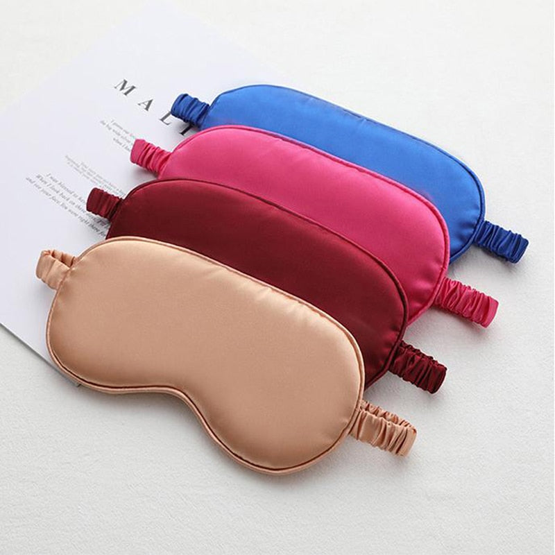 Eyeshade Sleeping Eye Mask Cover Eyepatch Bandeau Solide Portable New Rest Relax Eye Shade Cover Soft Pad