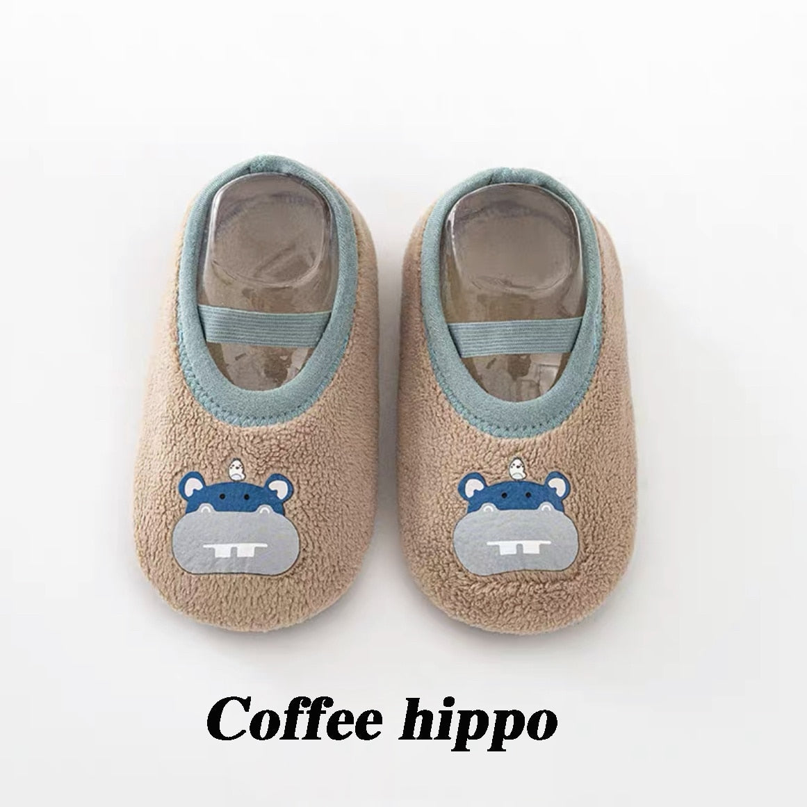 Baby Anti-slip Socks Newborn Warm Crib Floor Shoes with Rubber Sole