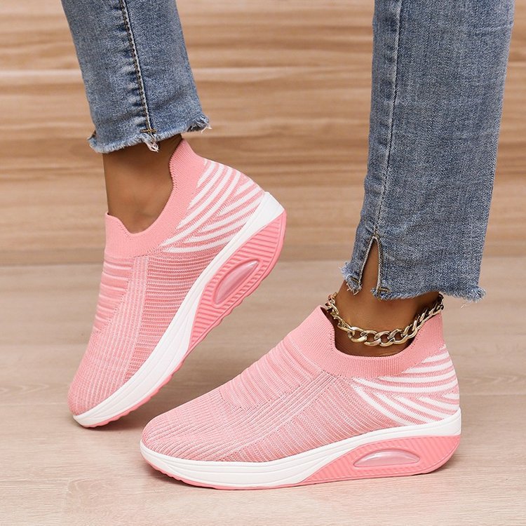 Women's Sneakers, Platform Orthopedic Shoes, Woman Casual Mesh Walking Shoe, Slip Footwear