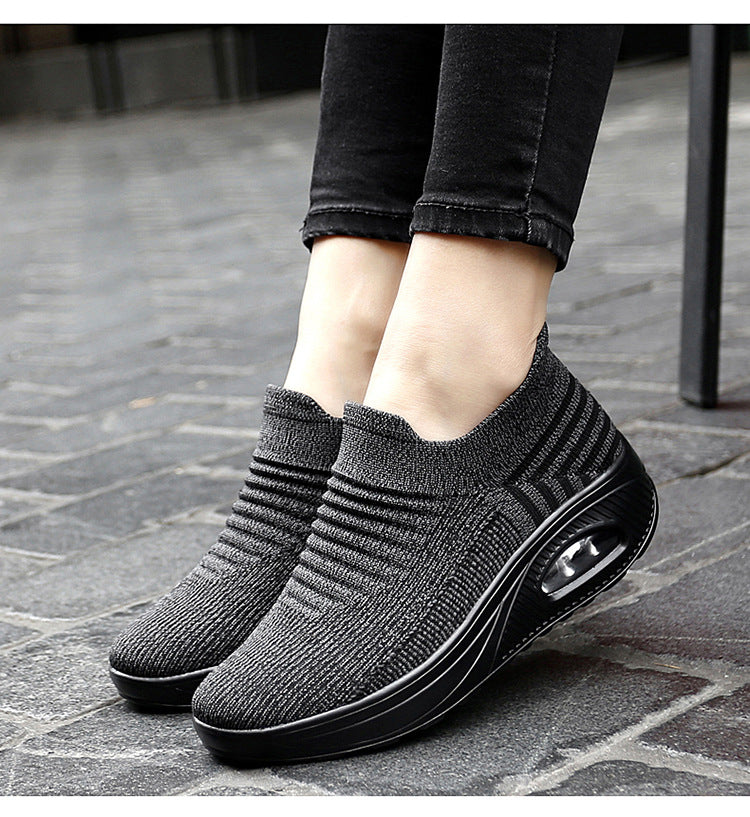 Women's Sneakers, Platform Orthopedic Shoes, Woman Casual Mesh Walking Shoe, Slip Footwear