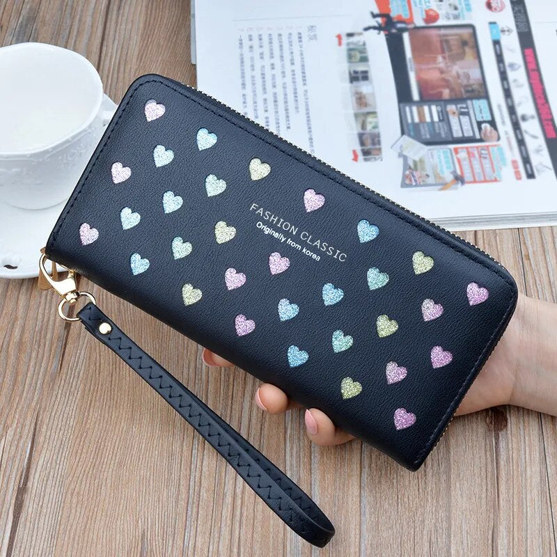 Women's Brand Clutch Purse Ladies Money Wallet for Women's Clutch Bag Slim Female Wallet Card Holder Uneven Wallets Made Leather