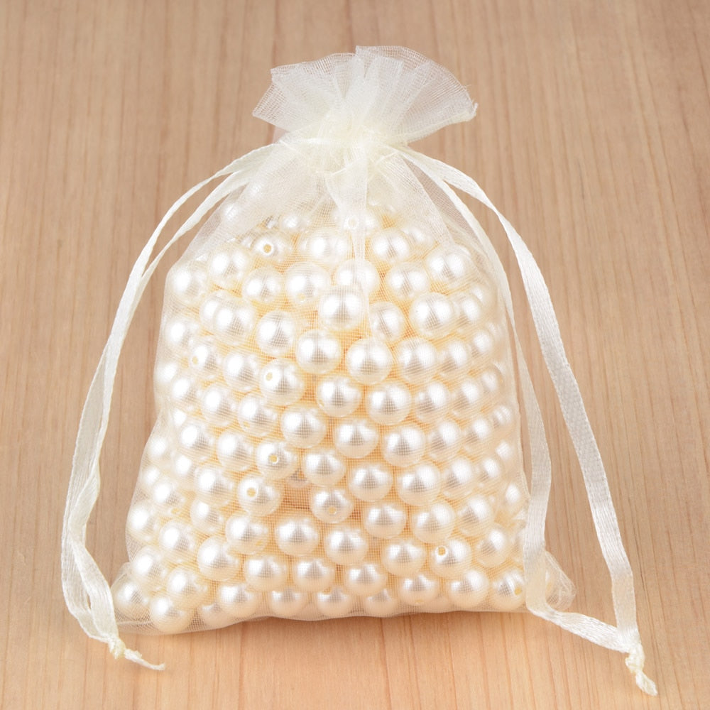 100pcs couleurs sac d'emballage de bijoux, stockage de cadeaux mariage en gros