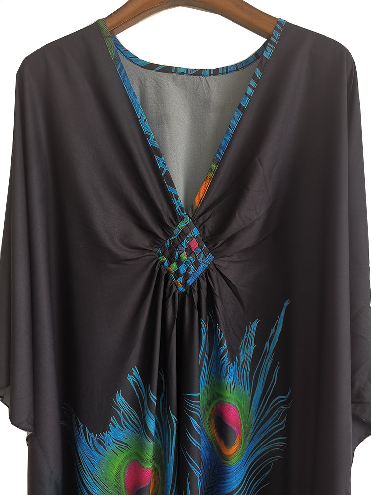 Strand Cover Up Robe Plage Vestido Playa Strand Pareo Badeanzug Cover Up Bademode Badeanzug Frauen Maxi Kleid