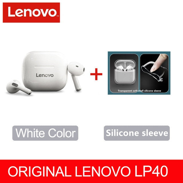 Original Lenovo LP40 drahtlose Kopfhörer TWS Bluetooth-Kopfhörer Touch Control Sport Headset Stereo-Ohrhörer für Telefon Android