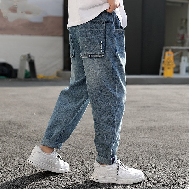 Boys Jeans Denim Trousers Kids Clothes Children Clothes Spring  Straight Cowboy Trousers Casual Pants 2-6 Years