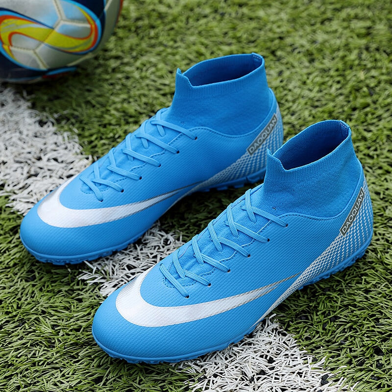 Chaussures de Football de qualité en gros C.Ronaldo chaussures de Football Assassin Chuteira Campo TF/AG chaussures de Football chaussures d'entraînement de Futsal