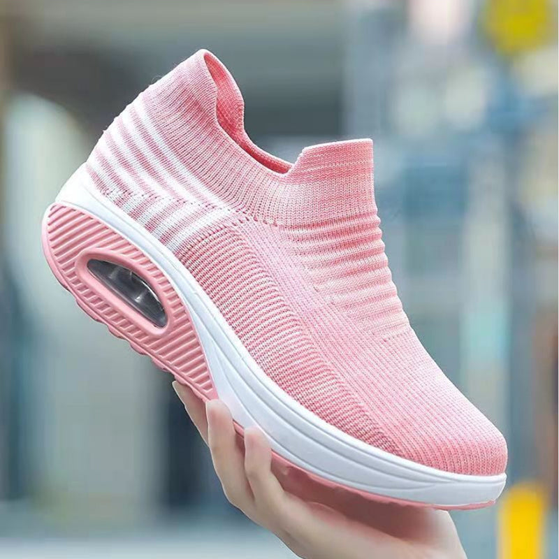 Women's Sneakers, Platform Orthopedic Shoes, Woman Casual Mesh Walking Shoe, Slip Footwear