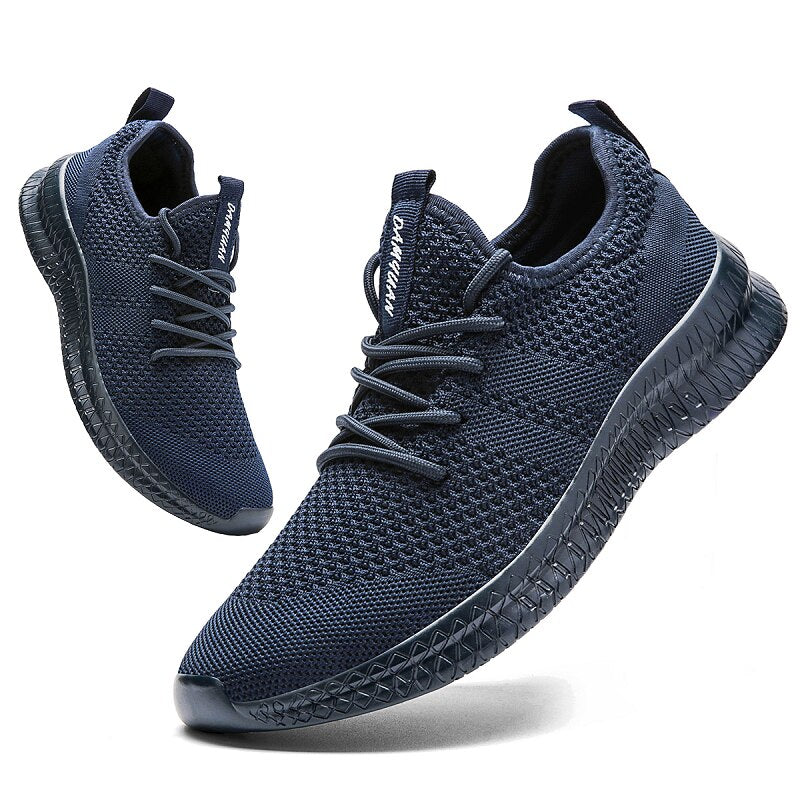 Men's Running Shoes: Lace-up, Lightweight, Comfortable, Breathable Sport Sneakers for Walking and Tennis