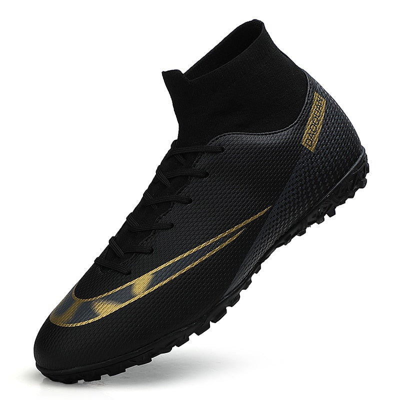 Chaussures de Football de qualité en gros C.Ronaldo chaussures de Football Assassin Chuteira Campo TF/AG chaussures de Football chaussures d'entraînement de Futsal