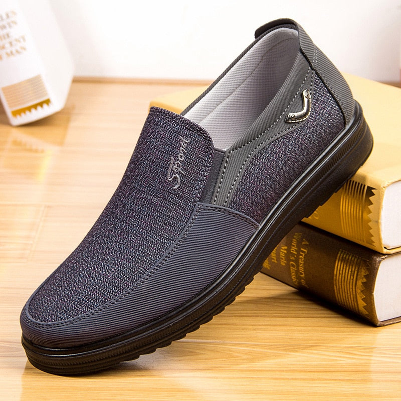 Klassische Herrenschuhe, lässige Herren-Loafer, atmungsaktiv, zum Gehen, flach, Herrenschuhe