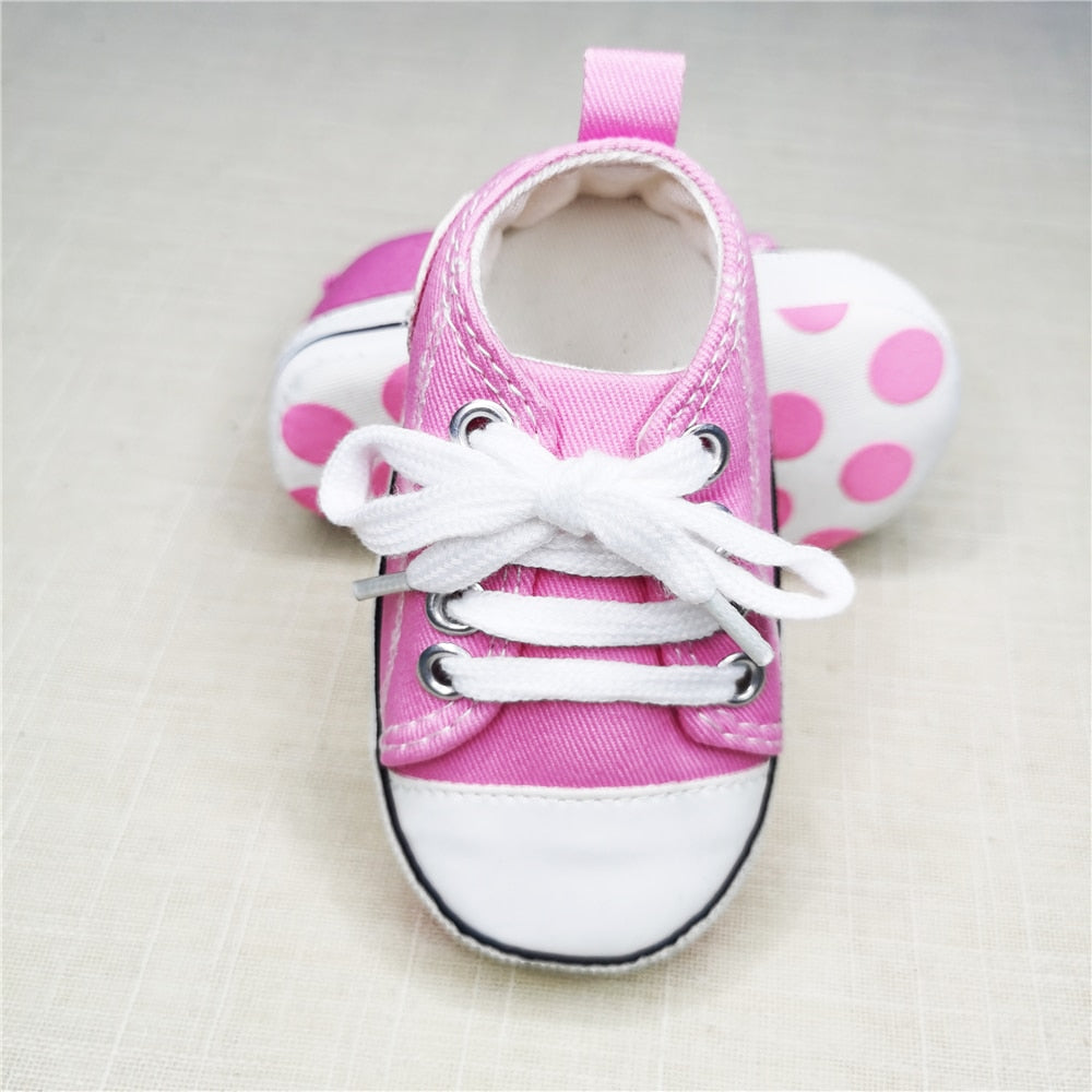 Baby Canvas Classic Sneakers Newborn Sports Baby First Walkers Shoes Infant Toddler Anti-slip Baby Shoes