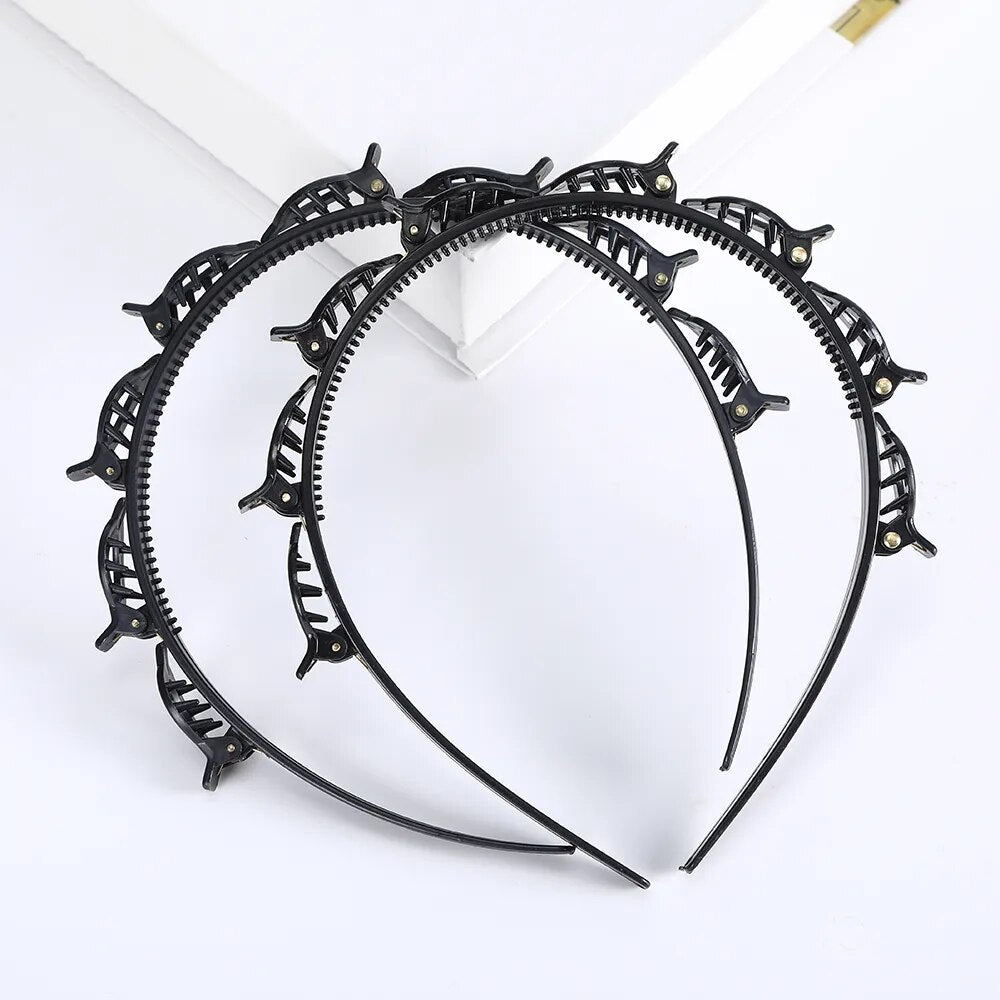 Unisex Alice Haarband Stirnband Männer Frauen Sport Haarband Hoop Metall Hoop Doppel Pony Frisur Haarnadel Haar Zubehör