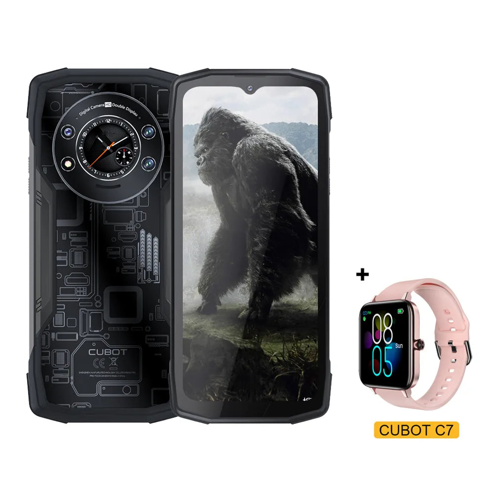 Cubot KingKong Star Robustes Smartphone 5G, 24 GB (12 + 12 GB) RAM, 256 GB ROM, 6,78-Zoll-2K-Bildschirm, 100-MP-Kamera, 10600 mAh, 33 W Ladung, NFC