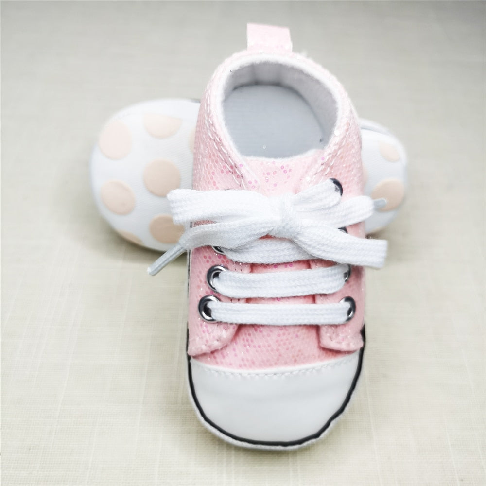 Bébé toile classique baskets nouveau-né sport bébé premiers marcheurs chaussures infantile enfant en bas âge anti-dérapant bébé chaussures