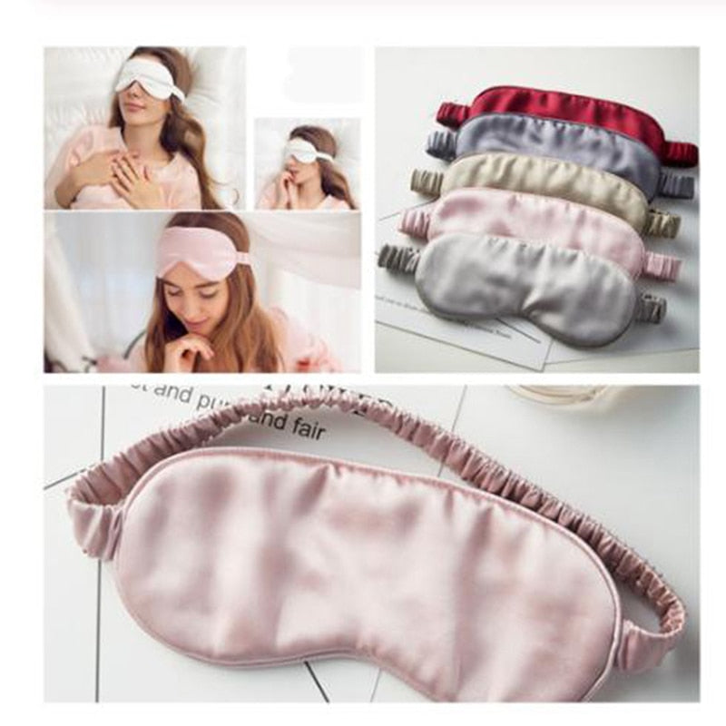 Eyeshade Sleeping Eye Mask Cover Eyepatch Bandeau Solide Portable New Rest Relax Eye Shade Cover Soft Pad